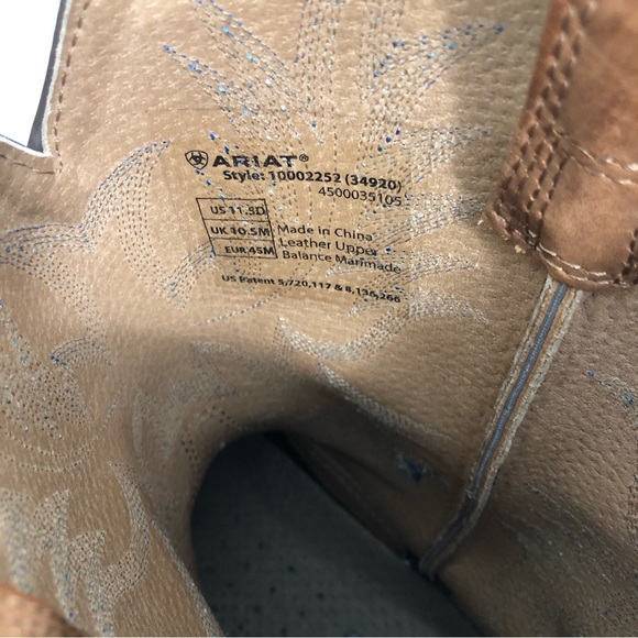 Ariat Heritage Stockman Barrel Brown Boot. Size 11.5D main image 15